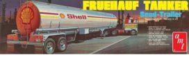 SHELL Fruehauf trailer tanker kärry 1/25 koottava pienoismalli